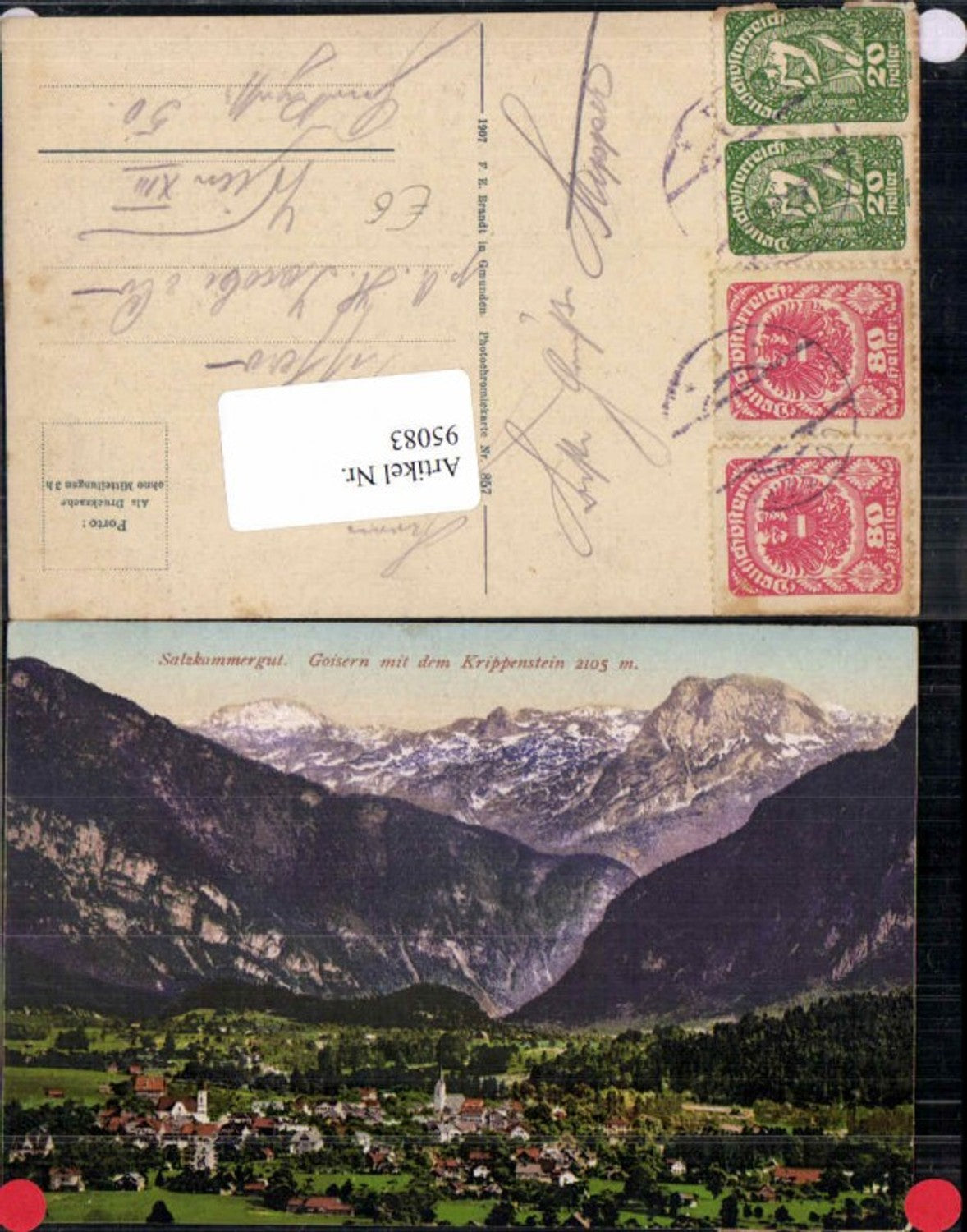 95083,Salzkammergut Goisern m. Krippenstein Brandt 857