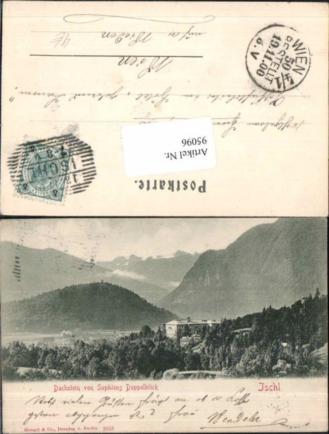 95096,Ischl m. Dachstein v. Sophiens Doppelblick Stengel Co