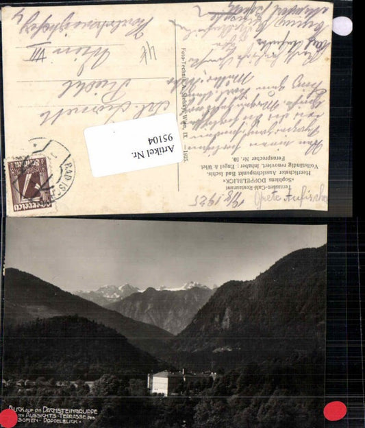 95104,Bad Ischl Terrasse Sofiendoppelblick Dachstein