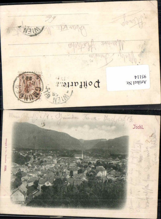 95114,Ischl Totale pub Stengel Co um 1900