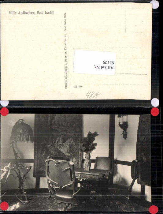 95129,RAR FotoAK Bad Ischl Villa Aufischer 1925