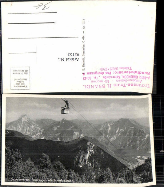 95153,Feuerkogel Ebensee Seilbahn Bergbahn