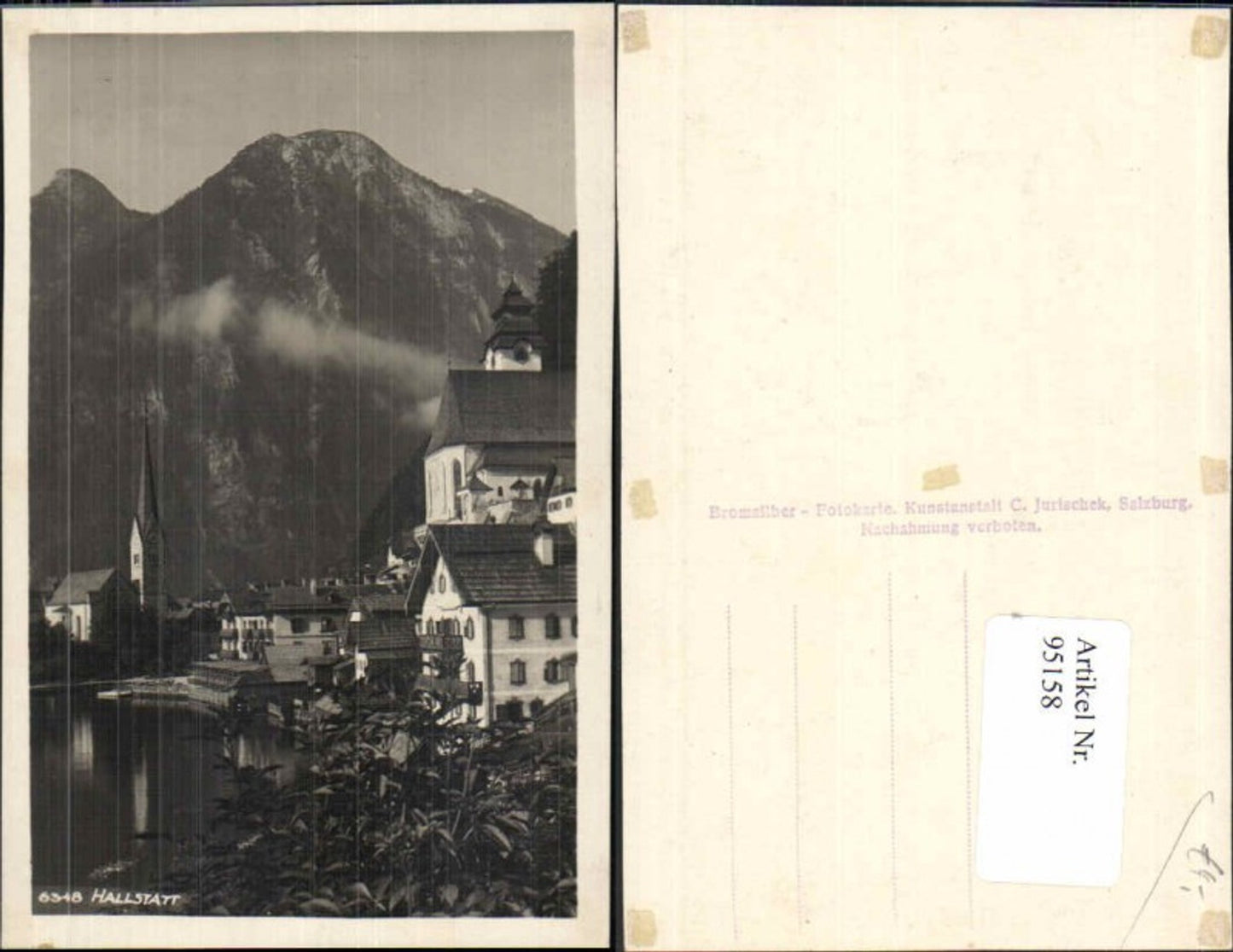 95158,Hallstatt Partie im Ort 1930