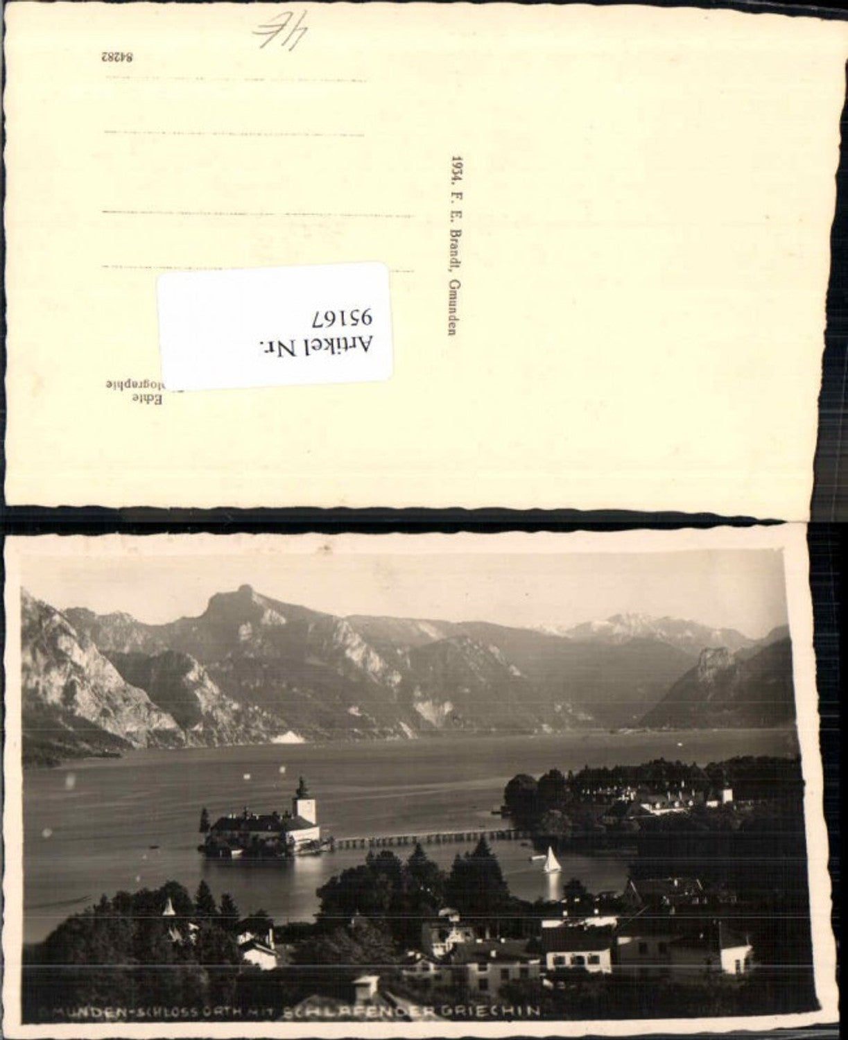 95167,Gmunden Schloss Orth Schlafender Griechin Brandt
