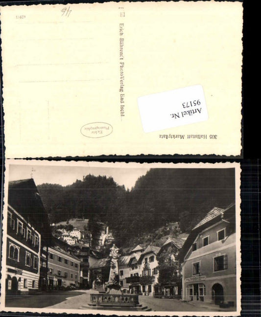 95173,Hallstatt Partie am Marktplatz Brunnen