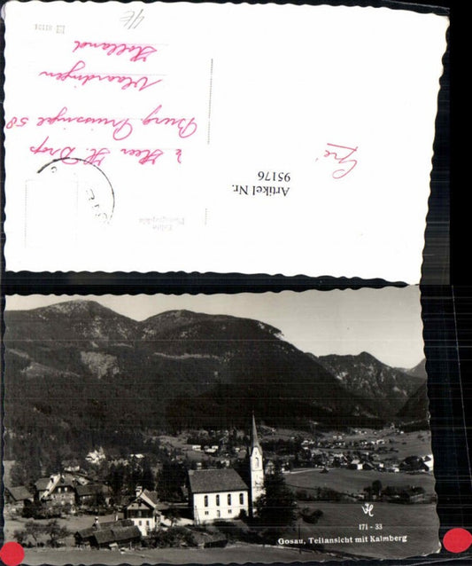 95176,Gosau Teilansicht m. Kalmberg