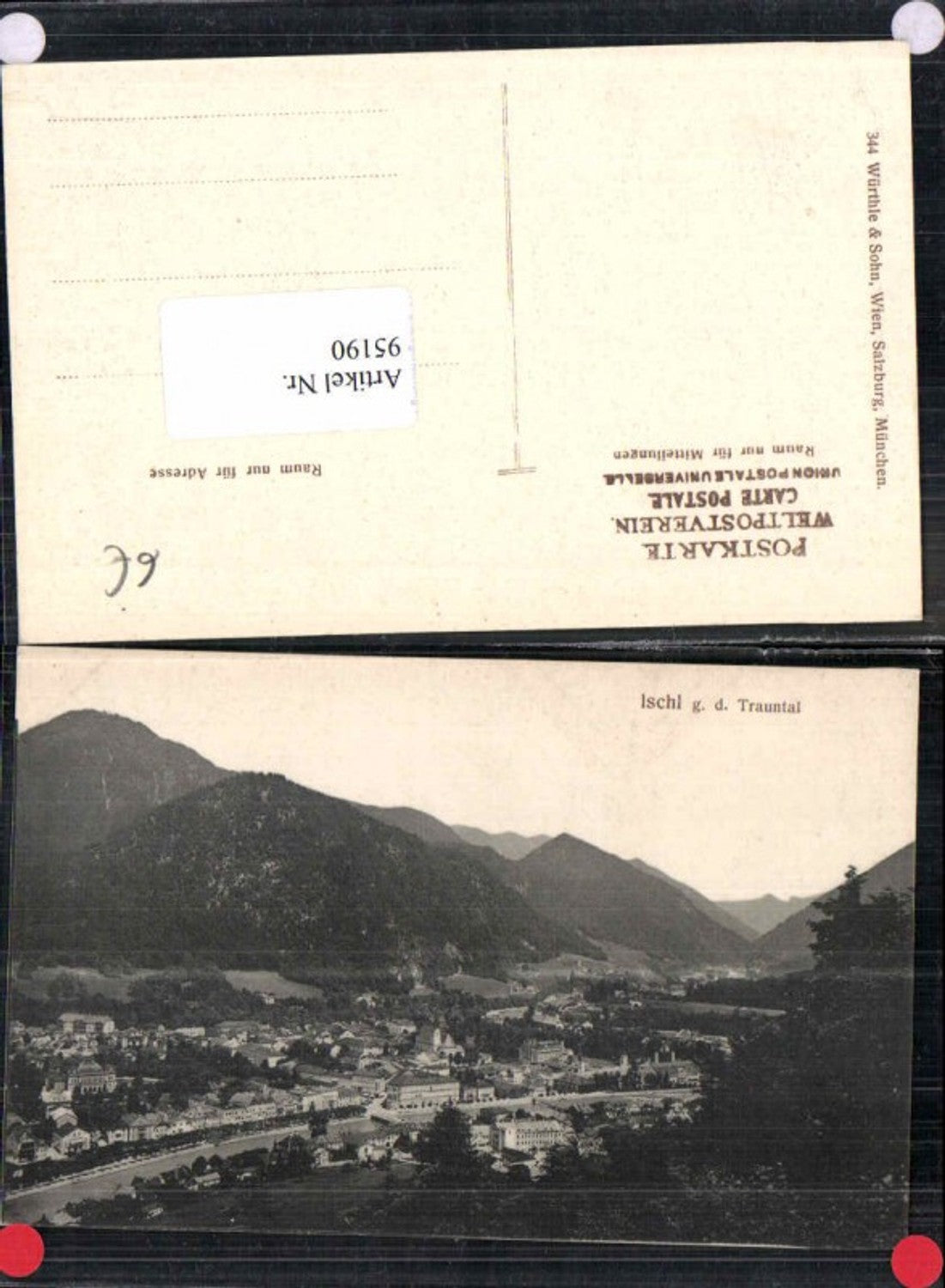 95190,Ischl gegen Trauntal 1905