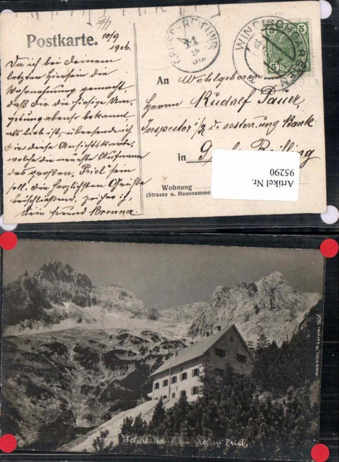 95290,FotoAK Schutzhaus am Gr. Priel Hinterstoder 1908