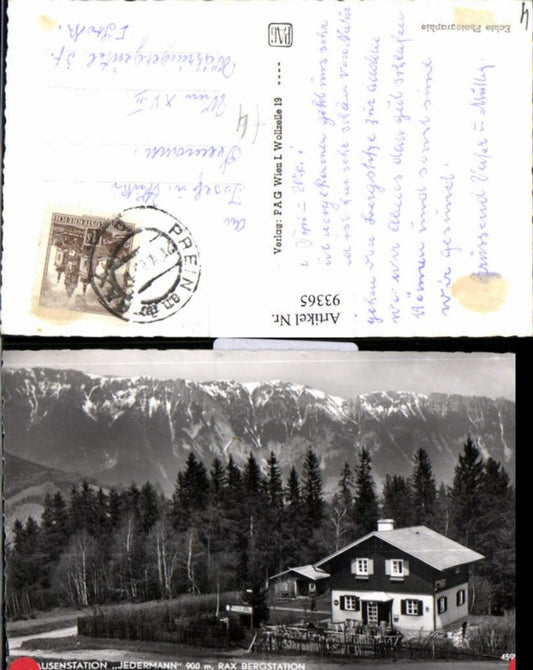 93365,Jausenstation Jedermann Rax Reichenau