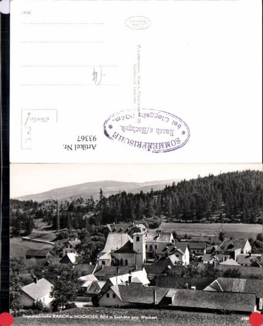 93367,Sommerfrische Raach am Hochgebirge