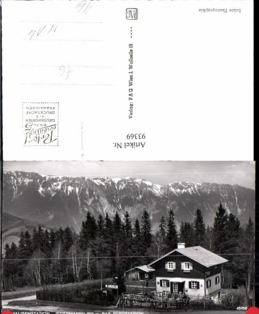 93369,Jausenstation Jedermann Rax Reichenau