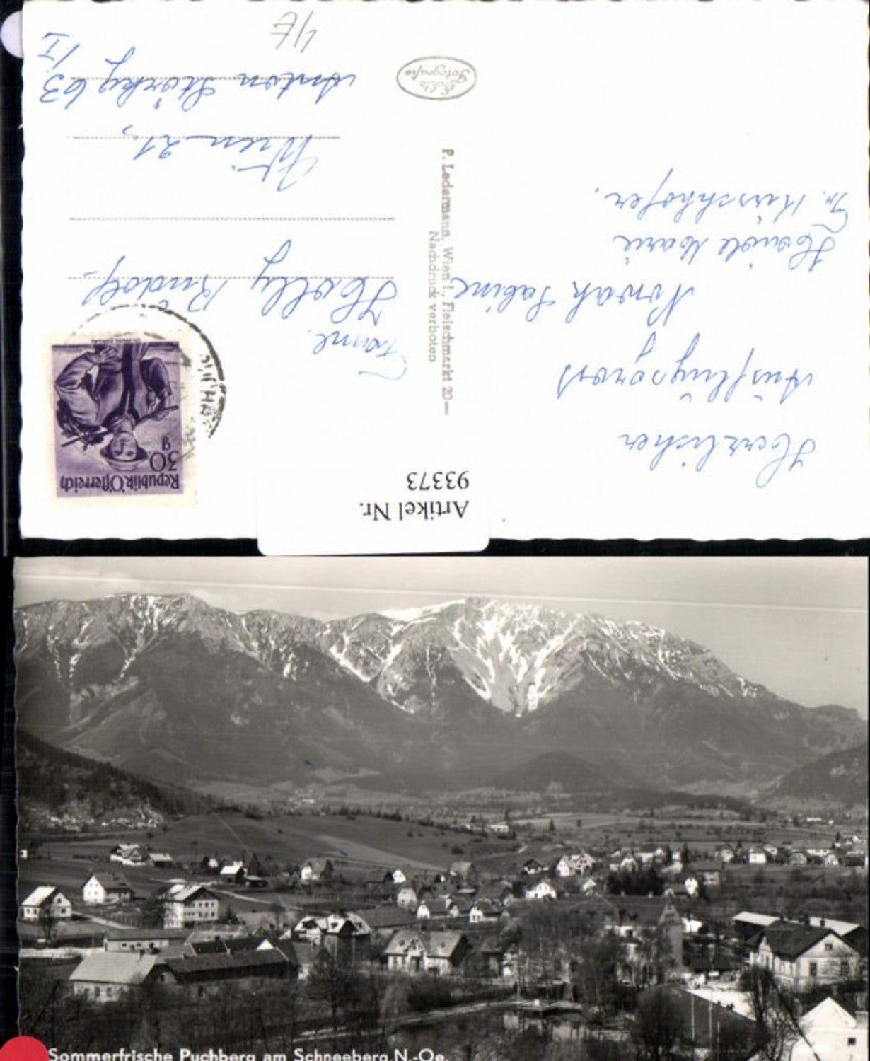 93373,Puchberg am Schneeberg Ortsansicht