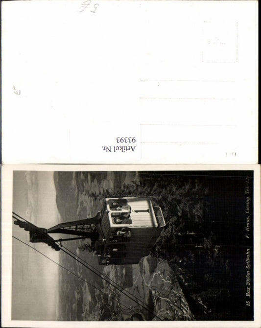 93393,Rax Reichenau Seilbahn Gondel