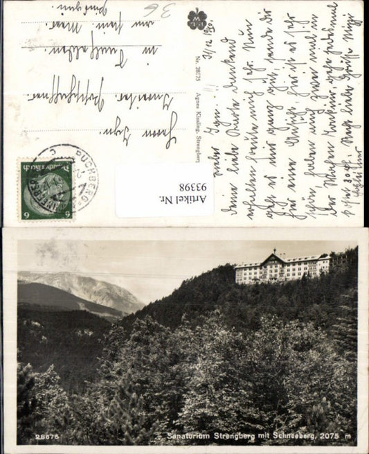 93398,Strengberg b. Puchberg Sanatorium Schneeberg
