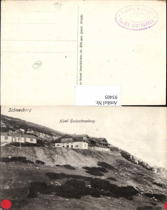 93405,Schneeberg Puchberg Hotel Hochschneeberg