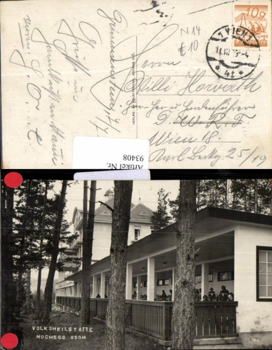 93408,Hochegg Volksheilstätte 1929