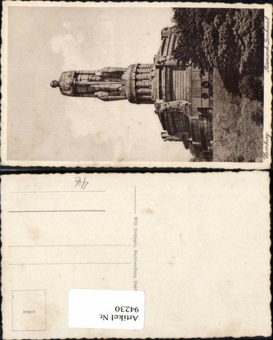 94230,Hamburg Mitte Bismarck Denkmal nette AK