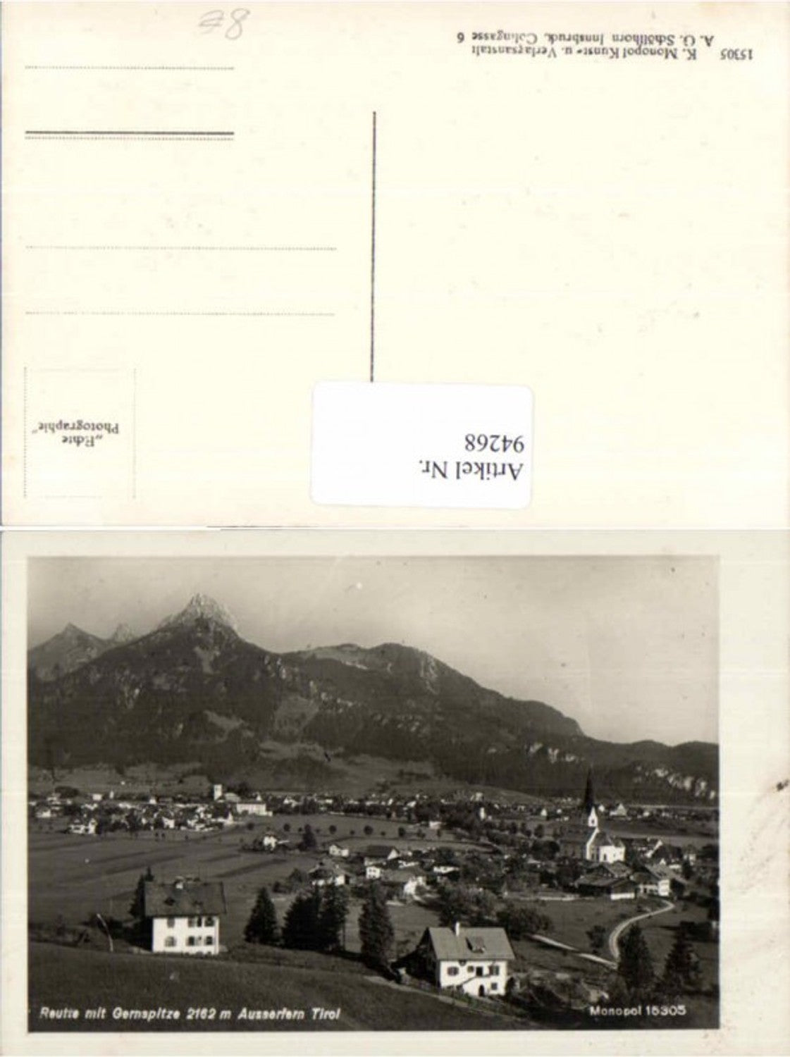 Alte Ansichtskarte – Old Postcard