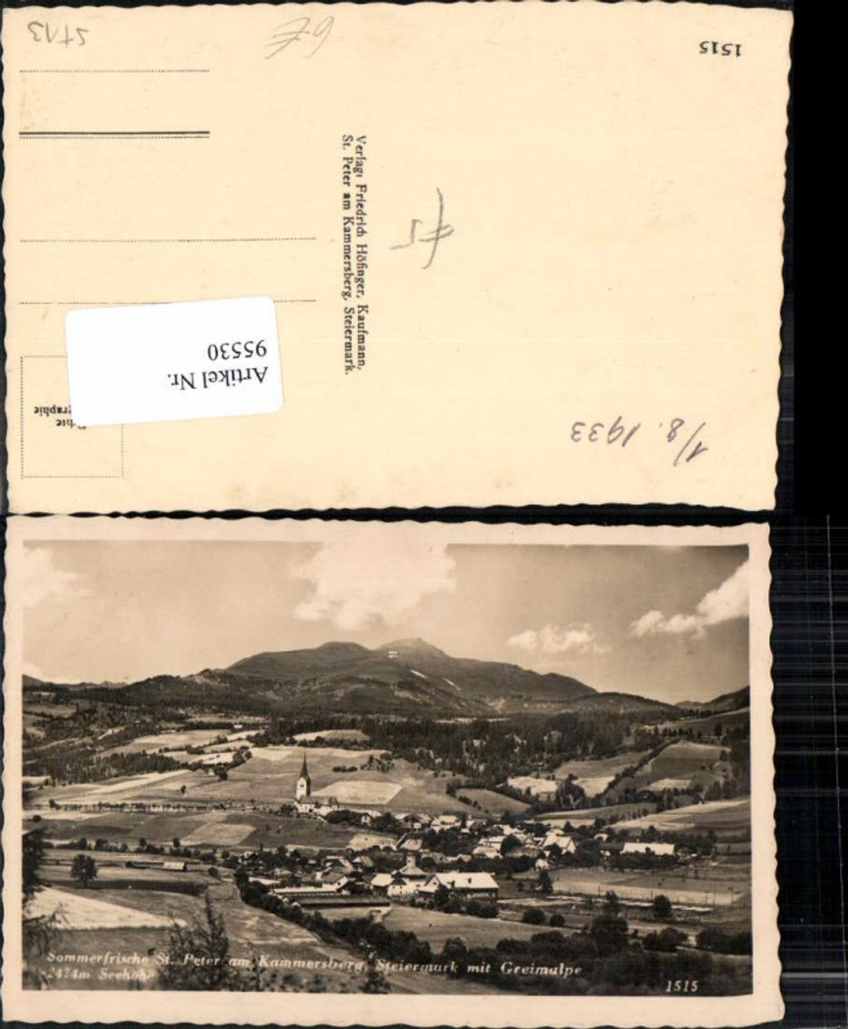 Alte Ansichtskarte – Old Postcard