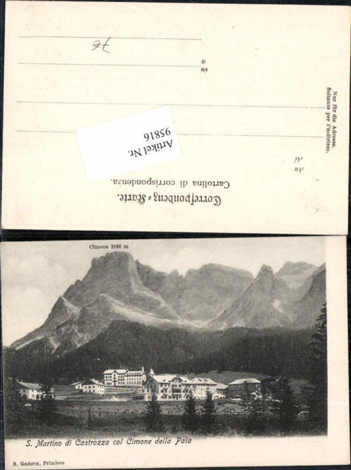 Alte Ansichtskarte – Old Postcard