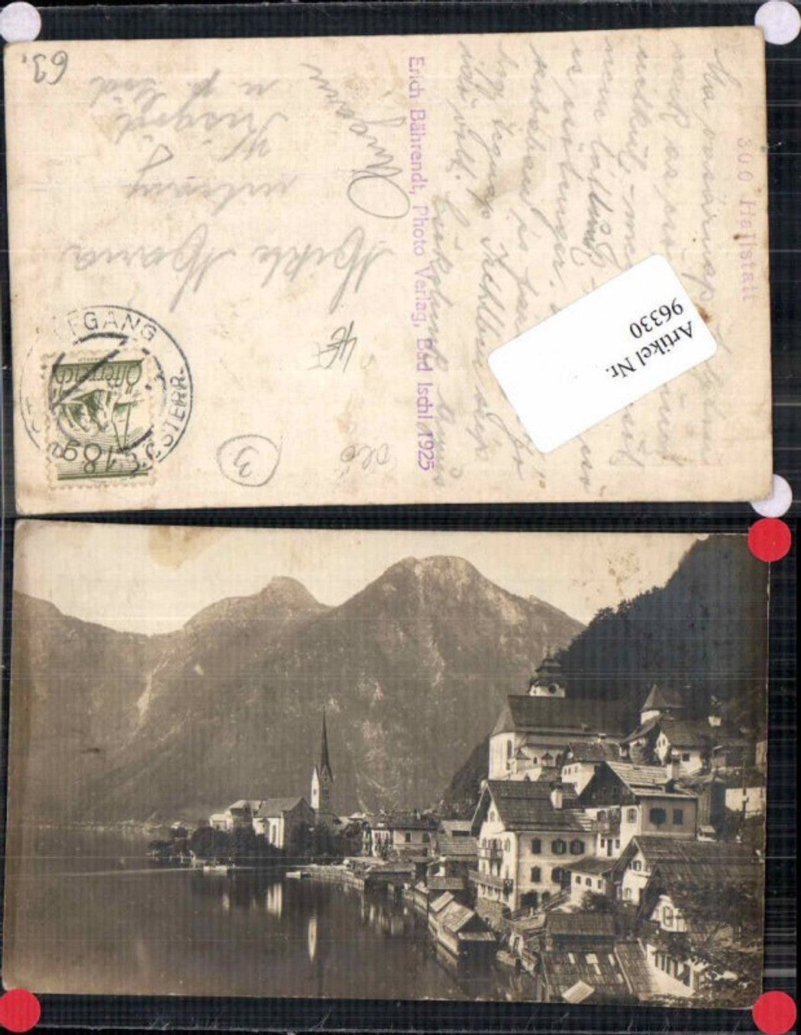 96330,Tolle FotoAK Hallstatt Partie 1925