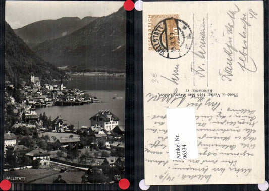 96334,Tolle Teilansicht Hallstatt Partie im Ort 1930