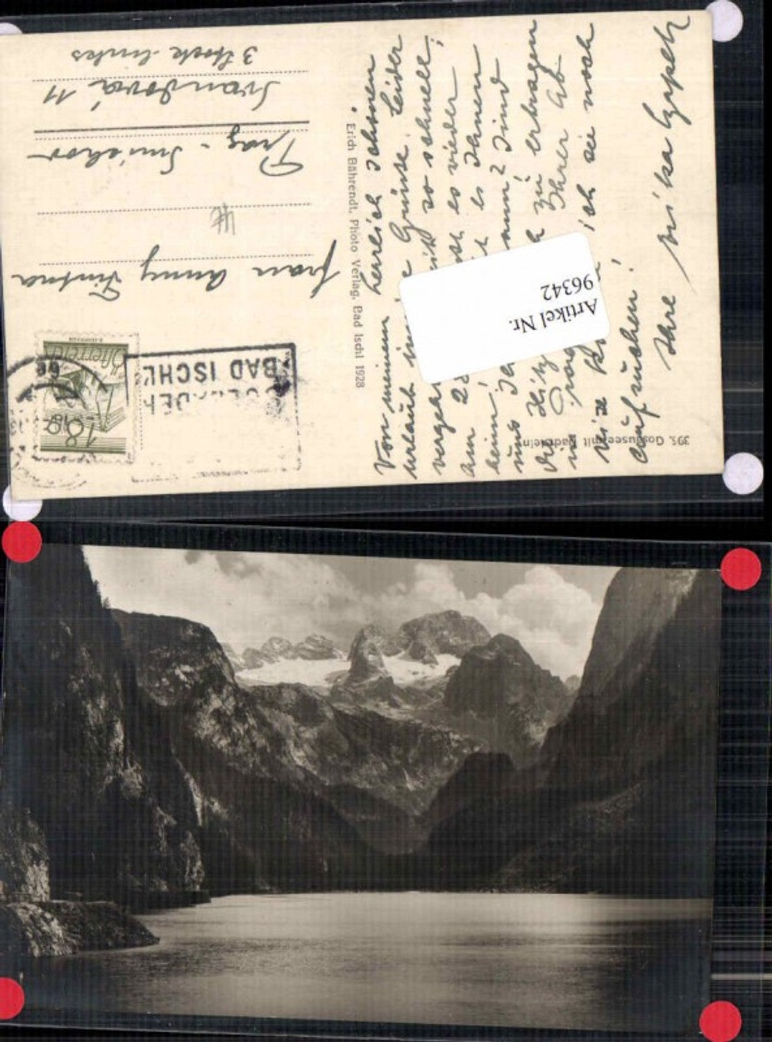 96342,Gosausee Gosau m. Dachstein 1928