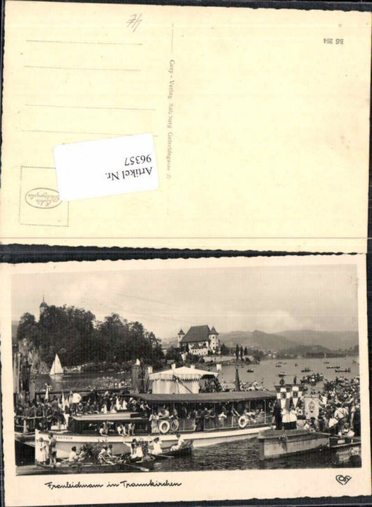 96357,Fronleichnam Traunkirchen Boot Schiff Sonnstein