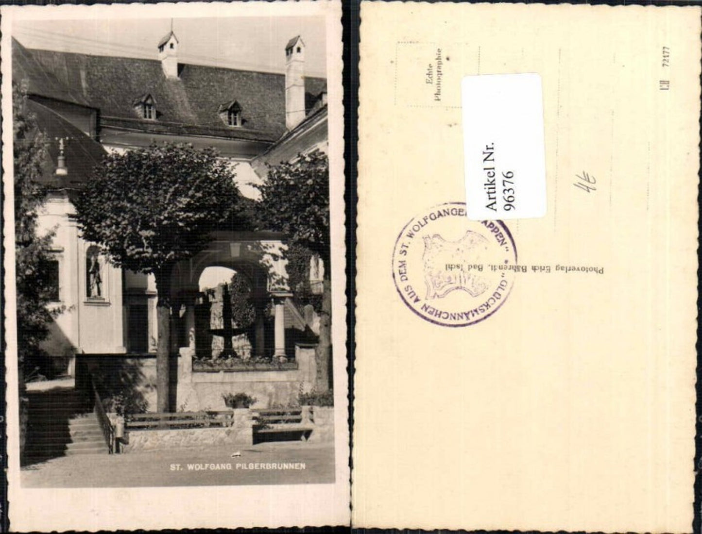 96376,St Wolfgang Pilgerbrunnen 1930