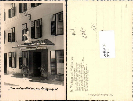96381,Hotel Weisses Rössl St Wolfgang Eingang