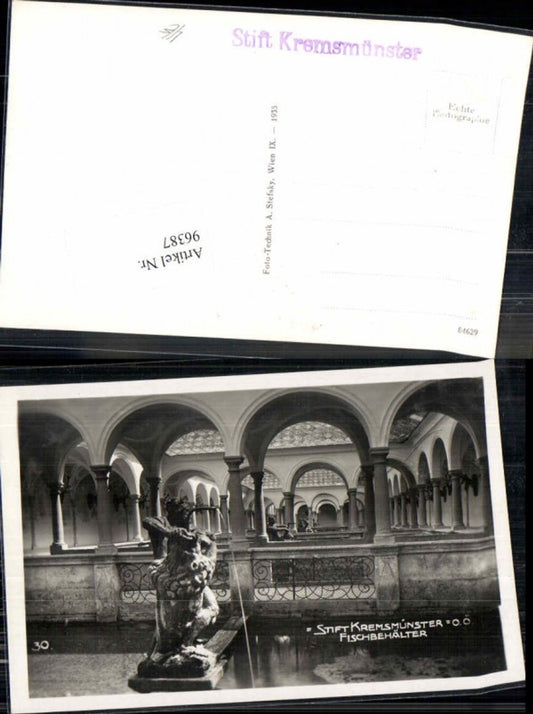 96387,Stift Kremsmünster Fischbehälter