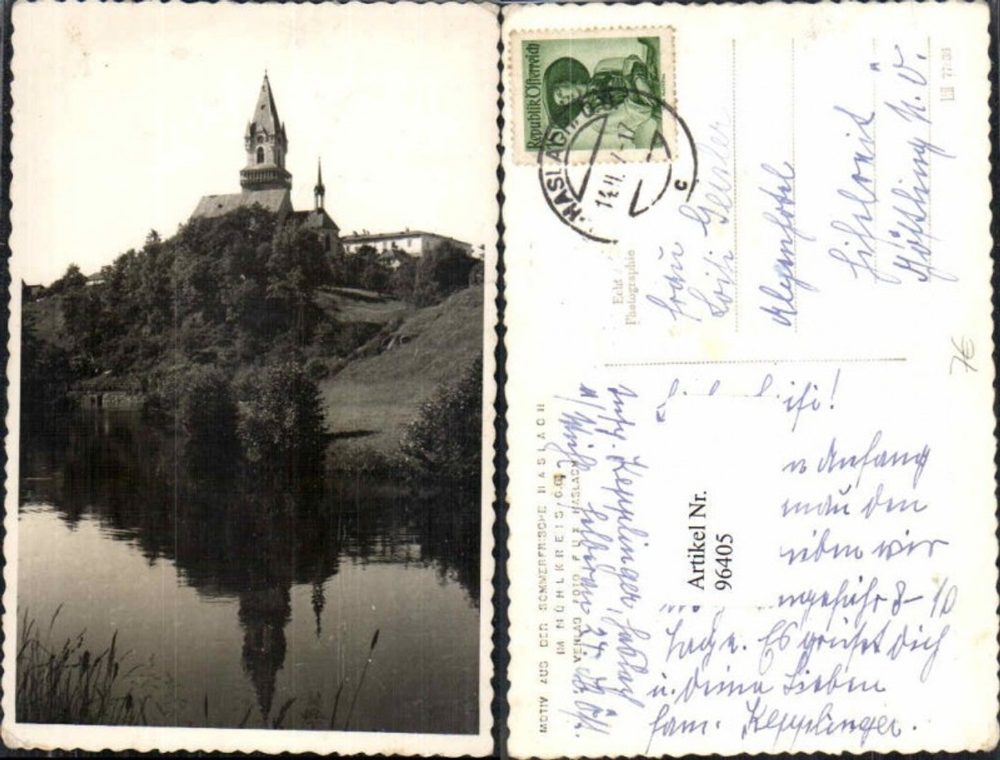 96405, Motif from Haslach ad Mühl, photo postcard