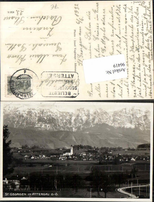 96419,St Georgen im Attergau Partie um 1932