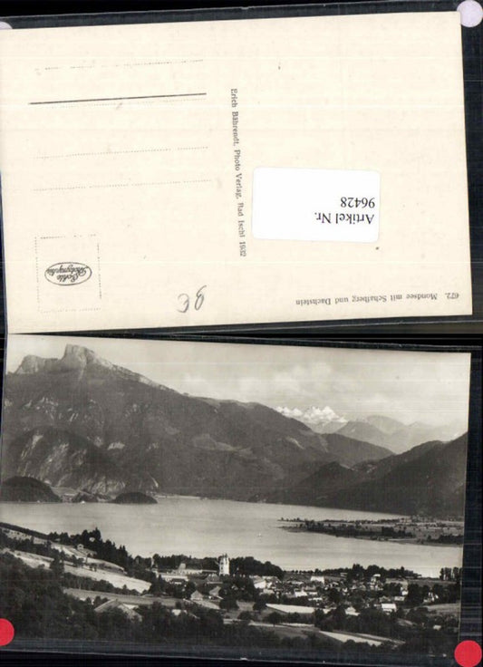 96428,Mondsee m. Schafberg Dachstein Bährendt Nr 672