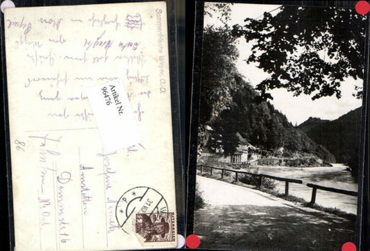 96476,Seltene Wegpartie Weyer a.d. Enns 1934