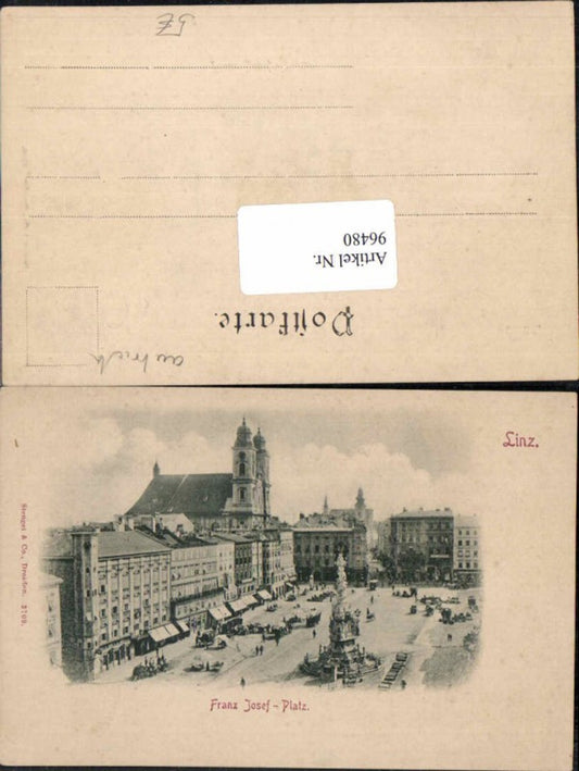 96480,Linz Franz Josef Platz 1900 pub Stengel