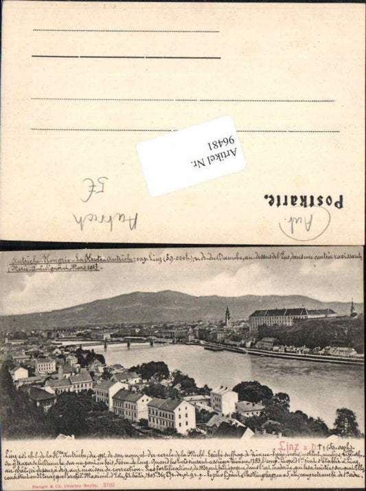 96481,Linz a.d. Donau 1900 pub Stengel