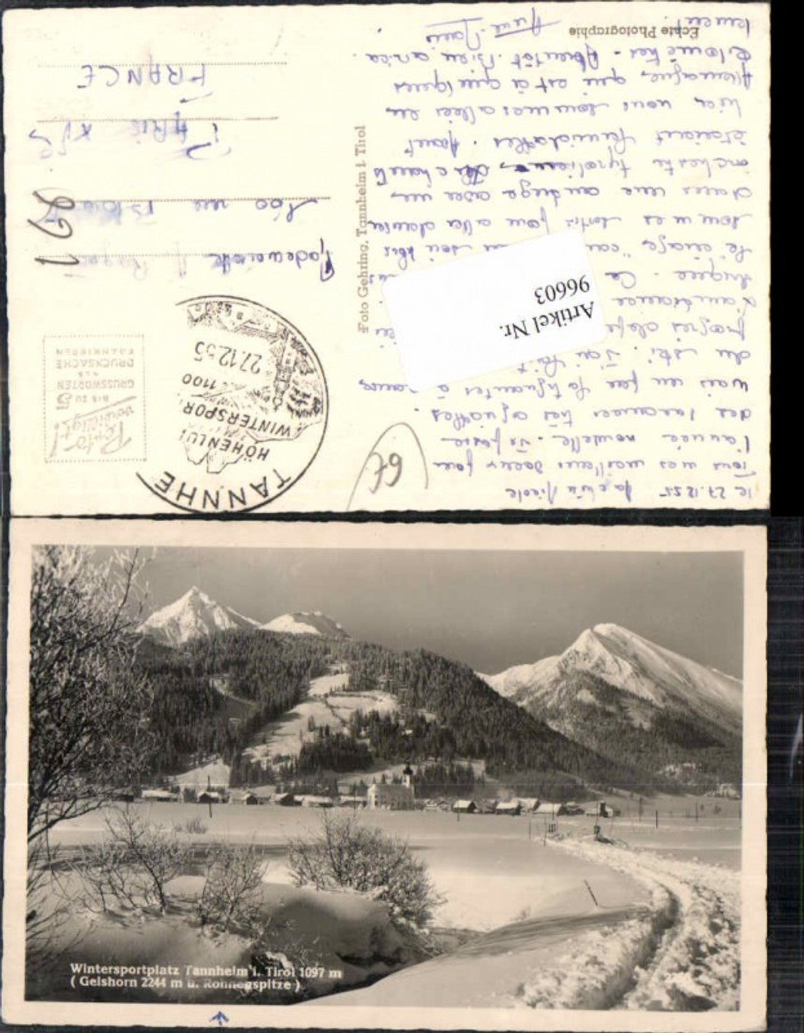 Alte Ansichtskarte – Old Postcard