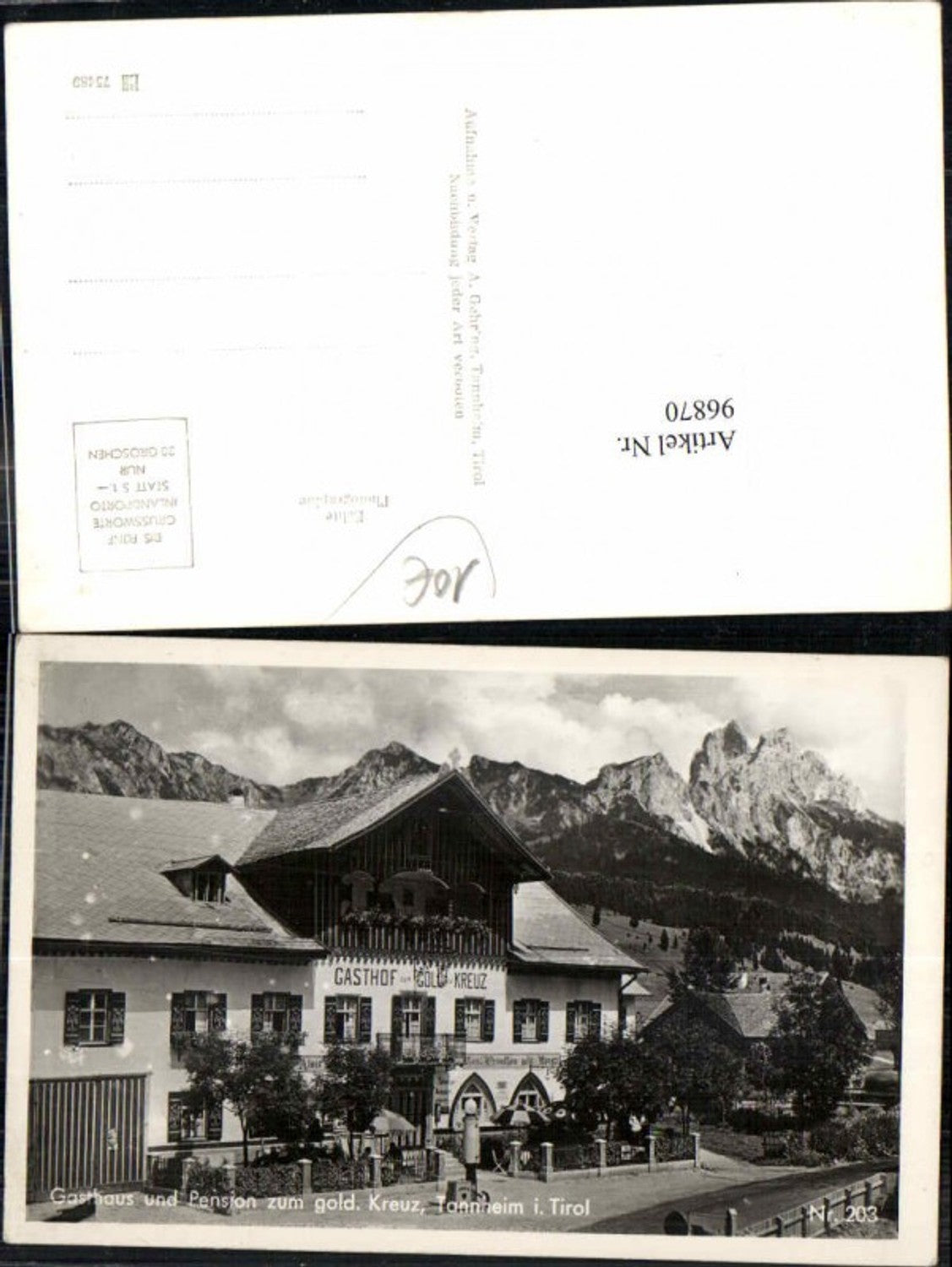 Alte Ansichtskarte – Old Postcard