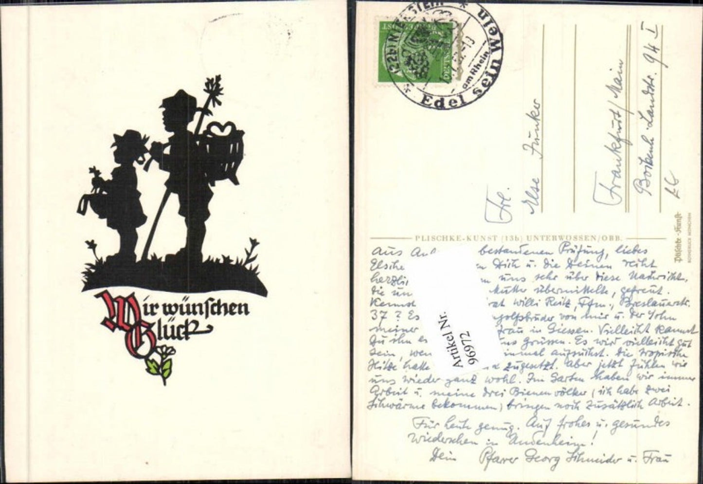96972,Scherenschnitt Silhouette Wanderer Plischke Verlag