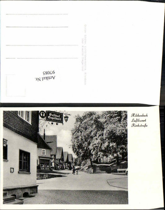 97085,Hilchenbach Kirchstrasse m. Gasthaus Engelbert Kreuztal