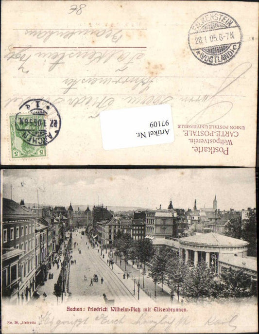 97109,Aachen Friedrich Wilhelm Platz Elisenbrunnen 1900