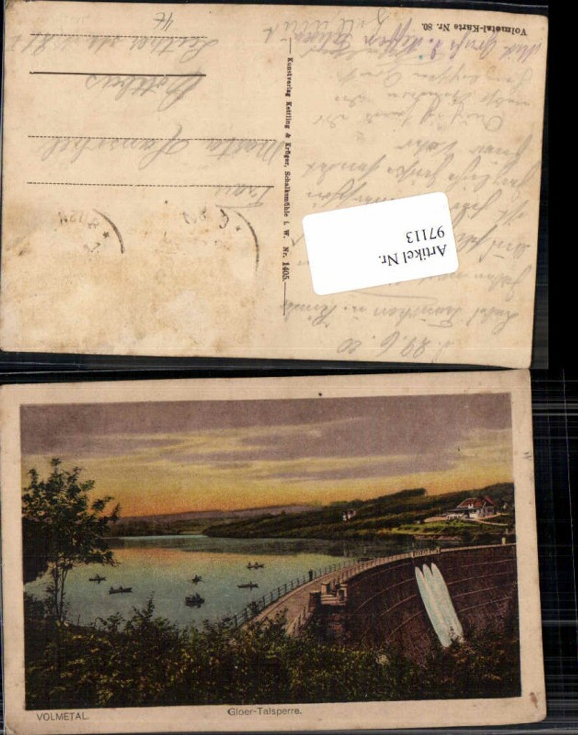 97113,Volmetal Gloer Talsperre Staumauer Schalksmühle