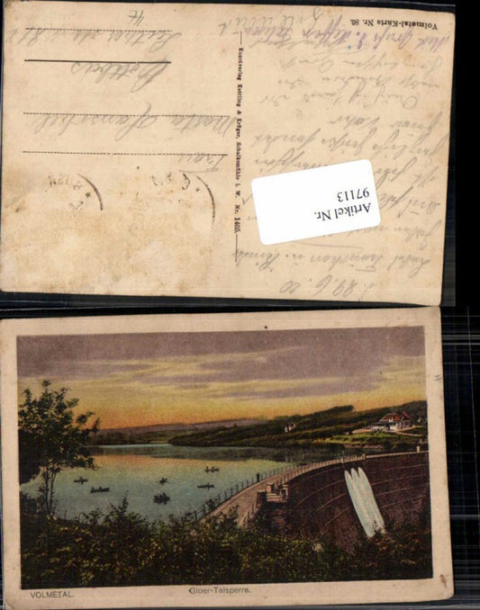 97113,Volmetal Gloer Talsperre Staumauer Schalksmühle