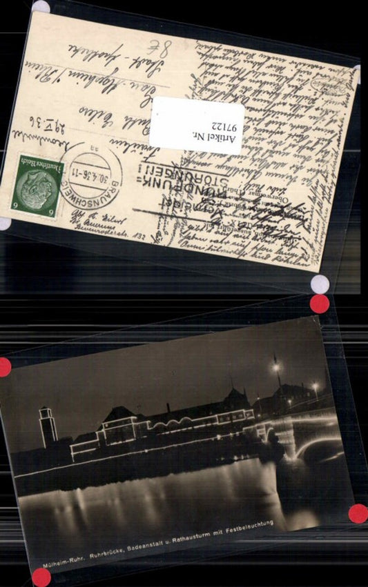 97122,Mülheim a.d. Ruhr Badeanstalt Festbeleuchtung