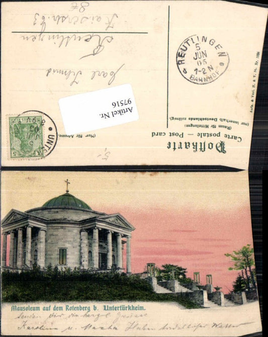 97516, Mausoleum at Rotenberg near Untertürkheim, Stuttgart