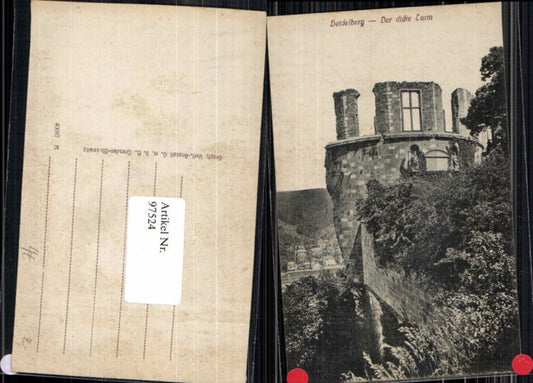 97524, Heidelberg the Thick Tower 1900