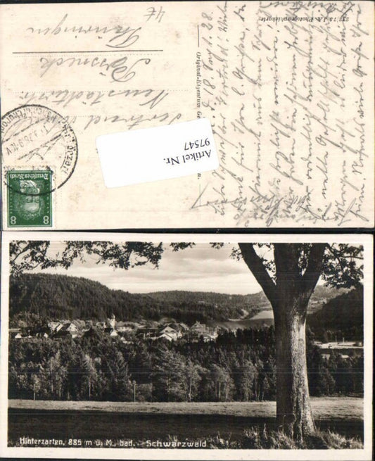 97547,Hinterzarten im Schwarzwald Totale 1928