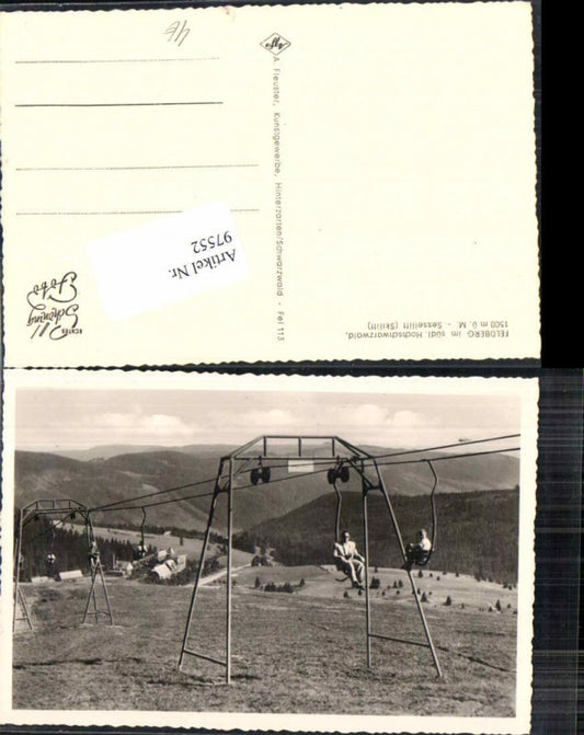 97552,Feldberg im Schwarzwald Sessellift Lift Skilift