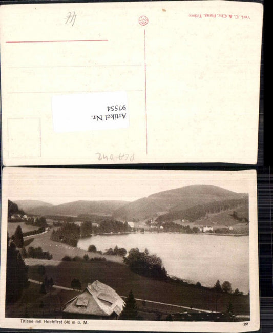 97554,Titisee Neustadt m. Hochfirst 1920